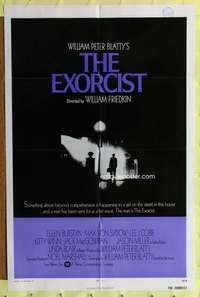 t616 EXORCIST int'l one-sheet movie poster '74 William Friedkin, Max Von Sydow