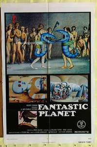t620 FANTASTIC PLANET one-sheet movie poster '73 wacky sci-fi cartoon!