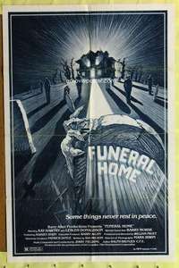 t635 FUNERAL HOME one-sheet movie poster '82 cool graveyard horror image!