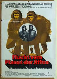 t492 ESCAPE FROM THE PLANET OF THE APES German movie poster '71