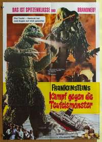 t498 GODZILLA VS THE SMOG MONSTER German movie poster '72 Toho