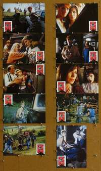 t519 NIGHT OF THE LIVING DEAD 10 German movie lobby cards '90 Savini