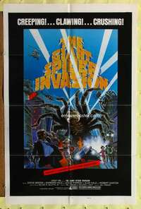 t641 GIANT SPIDER INVASION style B one-sheet movie poster '75 big bugs!