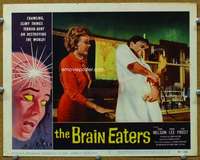 t237 BRAIN EATERS movie lobby card #1 '58 Roger Corman, AIP horror!