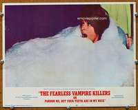 t401 FEARLESS VAMPIRE KILLERS movie lobby card #5 '67 sexy Sharon Tate