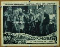 t074 FLASH GORDON #6 Chap 12 movie lobby card '36 Buster & Jean!
