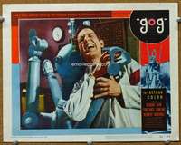 t139 GOG movie lobby card #7 '54 killed by Frankenstein of steel!