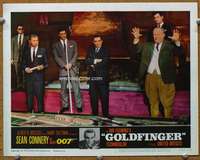 t381 GOLDFINGER movie lobby card #6 '64 Sean Connery, Gert Froebe