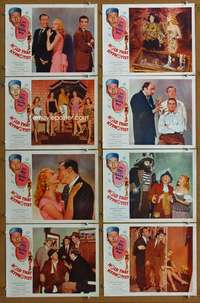 t217 HOLD THAT HYPNOTIST 8 movie lobby cards '57 Huntz Hall, Bowery Boys