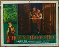 t283 HOUSE ON HAUNTED HILL movie lobby card #3 '59 Richard Long