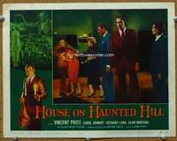 t282 HOUSE ON HAUNTED HILL movie lobby card #4 '59 Price & cast!