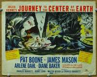 t285 JOURNEY TO THE CENTER OF THE EARTH movie title lobby card '59 Verne