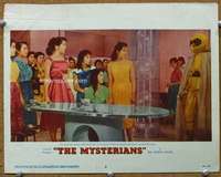 t295 MYSTERIANS movie lobby card #6 '59 what plans for captured women?