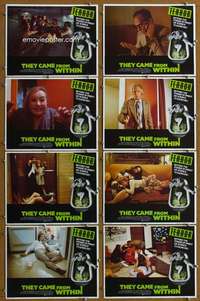 t430 THEY CAME FROM WITHIN 8 movie lobby cards '76 David Cronenberg