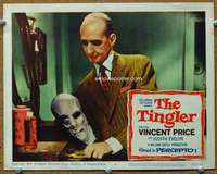 t305 TINGLER movie lobby card #6 '59 Philip Coolidge with cool mask!
