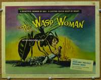 t307 WASP WOMAN movie title lobby card '59 Roger Corman sci-fi!