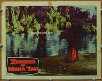 t231 ZOMBIES OF MORA TAU movie lobby card #3 '57 undead ocean voodoo!