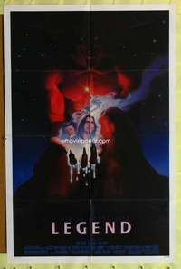 t691 LEGEND one-sheet movie poster '86 Tom Cruise, Ridley Scott, fantasy!