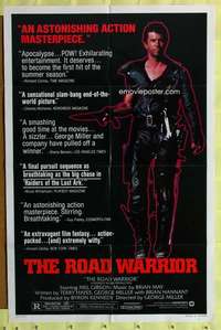 t701 MAD MAX 2: THE ROAD WARRIOR style B one-sheet movie poster '82 Mel!