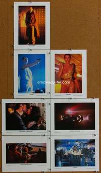 t070 BLADE RUNNER 7 special 9x12 movie lobby cards '82 Harrison Ford