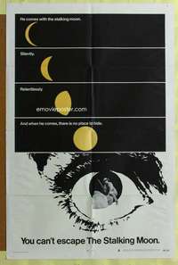 t773 STALKING MOON one-sheet movie poster '68 Gregory Peck, Eva Marie Saint