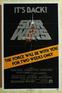 t775 STAR WARS 1sh movie poster R81 George Lucas sci-fi classic!