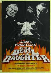 t800 TO THE DEVIL A DAUGHTER English one-sheet movie poster '76 Chris Lee