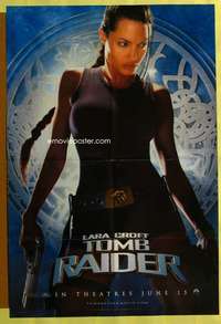 t690 LARA CROFT TOMB RAIDER teaser one-sheet movie poster '01 Angelina Jolie