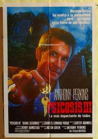 t051 PSYCHO 3 Venezuelan movie poster '86 Anthony Perkins