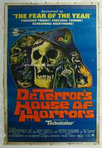 w307 DR TERROR'S HOUSE OF HORRORS 40x60 movie poster '65 Chris Lee