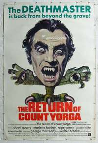 w321 RETURN OF COUNT YORGA 40x60 movie poster '71 AIP vampires!