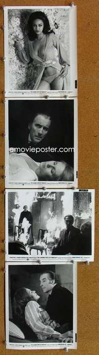 z142 COUNT DRACULA & HIS VAMPIRE BRIDE 10 8x10 movie stills '74 Lee