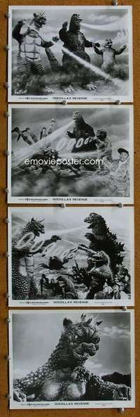 z285 GODZILLA'S REVENGE 6 8x10 movie stills '71 great monster images!