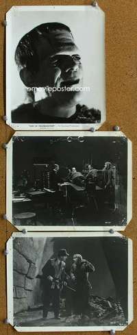 z469 SON OF FRANKENSTEIN 3 8x10 movie stills '39 Boris Karloff,Lugosi