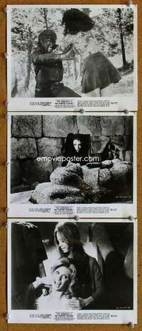z478 WEREWOLF VS VAMPIRE WOMAN 3 signed 8x10 movie stills '71