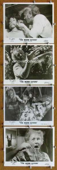 z044 WORM EATERS 22 8x10 movie stills '77 wacky horror comedy!