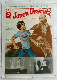w217 DRACULA & SON linen Argentinean movie poster '76 Chris Lee