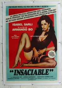 w220 INSACIABLE linen Argentinean movie poster '76 super sexy!