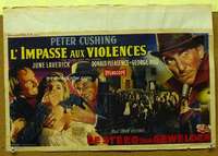 w088 FLESH & THE FIENDS Belgian movie poster '61 Peter Cushing