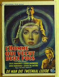 w091 I'VE LIVED BEFORE Belgian movie poster '56 Jock Mahoney, fantasy