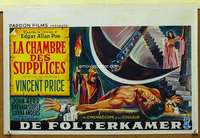 w095 PIT & THE PENDULUM Belgian movie poster '61 Vincent Price, Poe