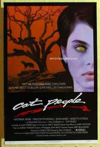 w292 CAT PEOPLE one-sheet movie poster '82 Nastassja Kinski, McDowell