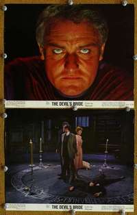 z485 DEVIL RIDES OUT 2 8x10 movie stills '68 Christopher Lee, Hammer