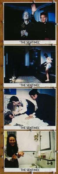 z416 SENTINEL 4 color 8x10 movie still mini LCs '77 Chris Sarandon, Cristina Raines