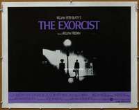 w060 EXORCIST half-sheet movie poster '74 William Friedkin, Max Von Sydow