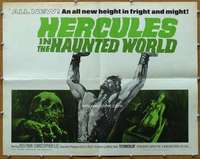 w062 HERCULES IN THE HAUNTED WORLD half-sheet movie poster '64 Mario Bava