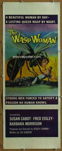 w047 WASP WOMAN insert movie poster '59 Roger Corman classic sci-fi!