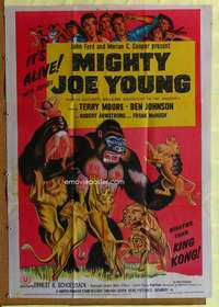 w144 MIGHTY JOE YOUNG Indian movie poster R50s first Ray Harryhausen!