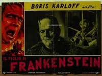 w139 SON OF FRANKENSTEIN Italian photobusta movie poster R63 Karloff