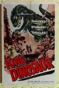 w212 KING DINOSAUR one-sheet movie poster '55 mightiest monster of all!